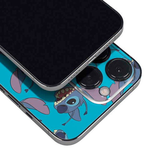 Disney Lilo and Stitch Face Expression Pattern iPhone 14 Pro Skin